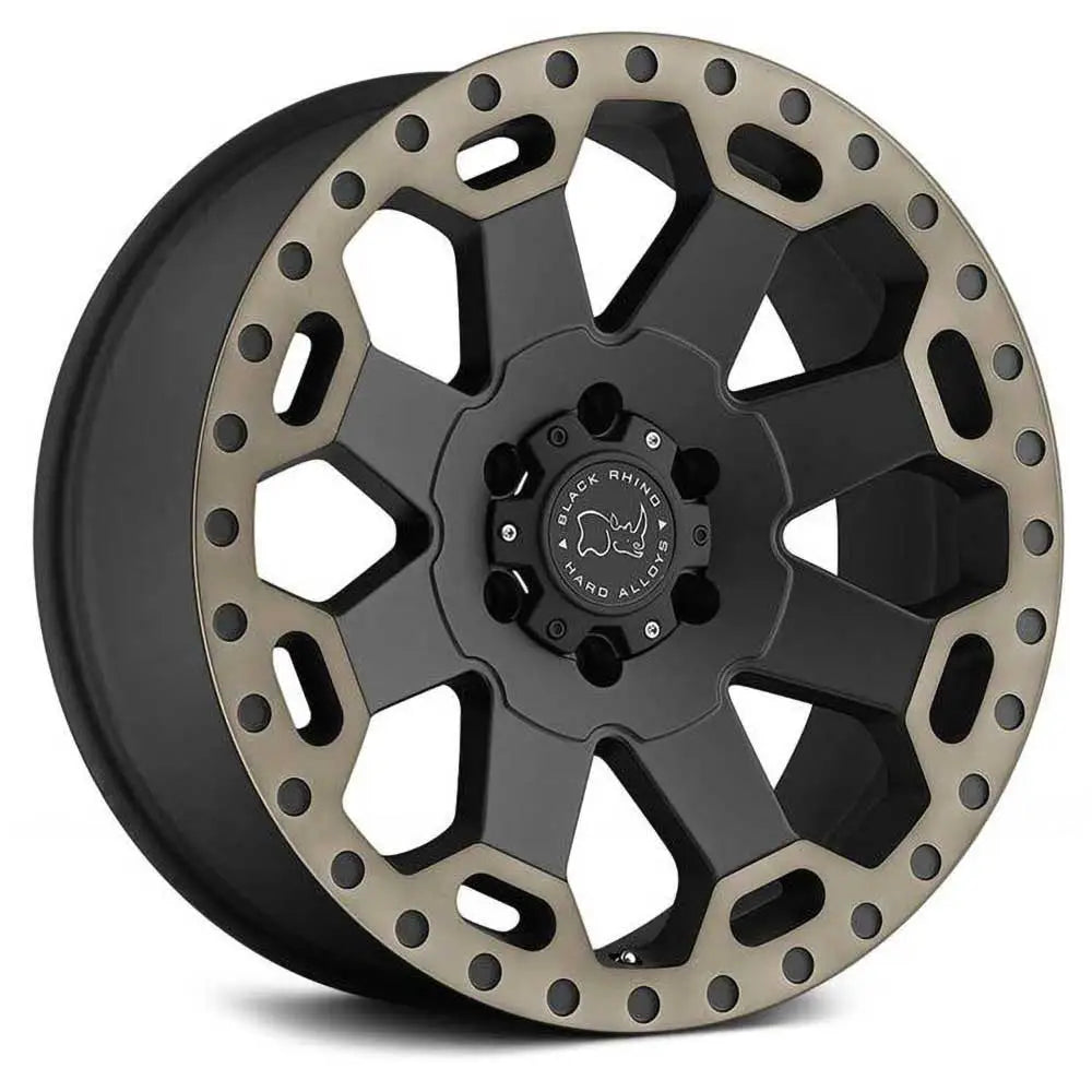 Felg Matte Black/machine Dark Warlord Black Rhino 18x8 Et35 5x120