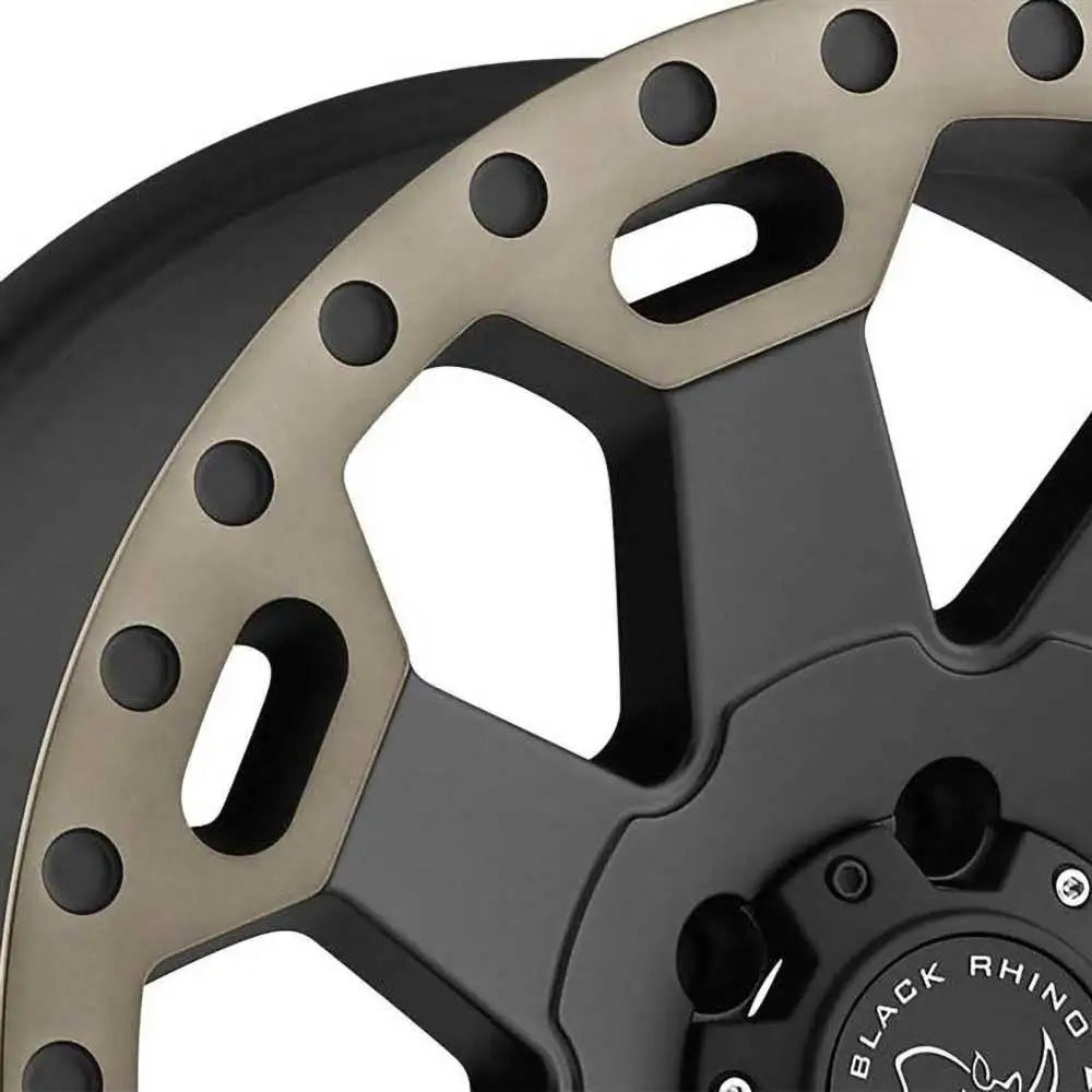 Felg Matte Black/machine Dark Warlord Black Rhino 18x8 Et35 5x120