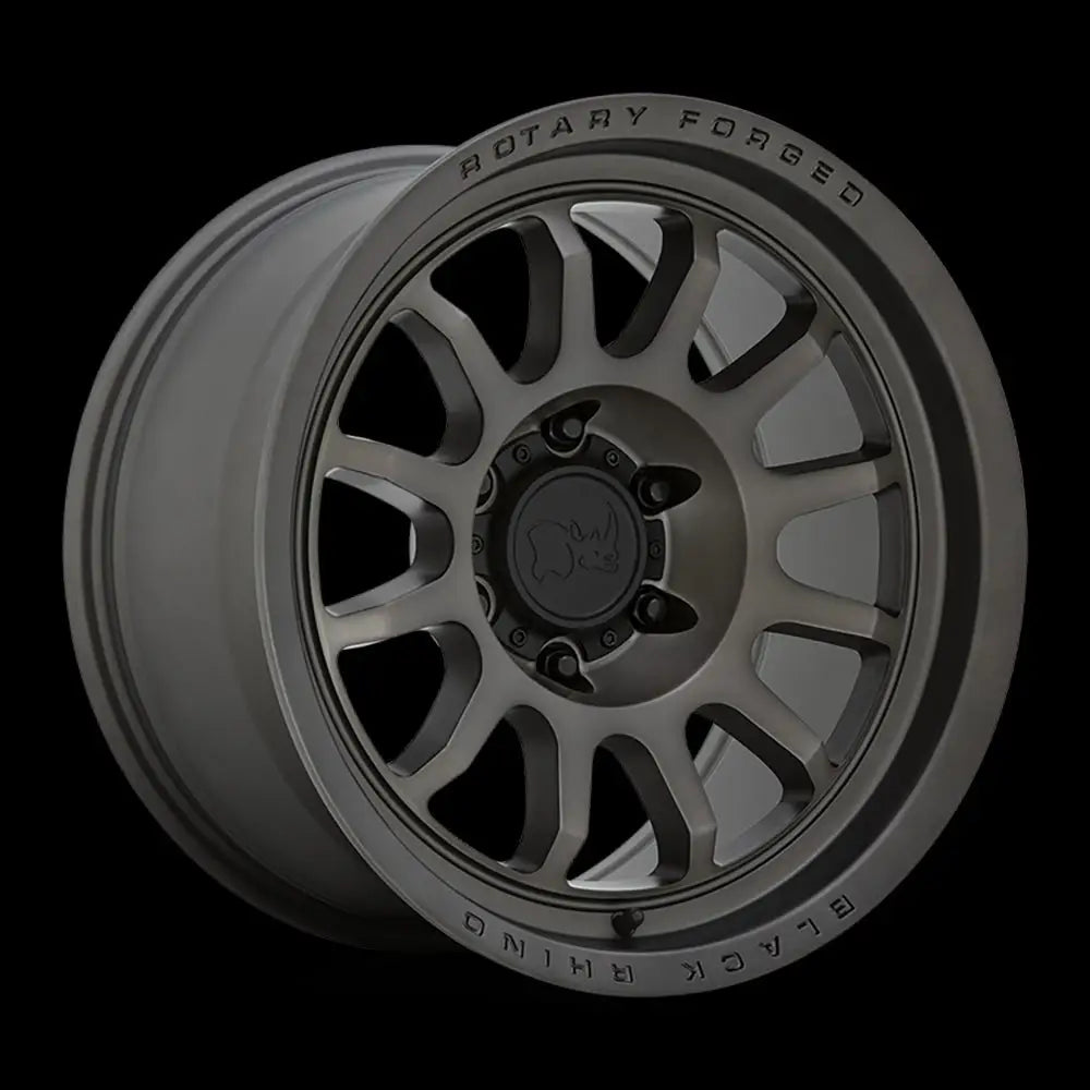 Felg Matte Brushed Gunmetal Rapid Black Rhino 20x8.5 Et0 6x114.3