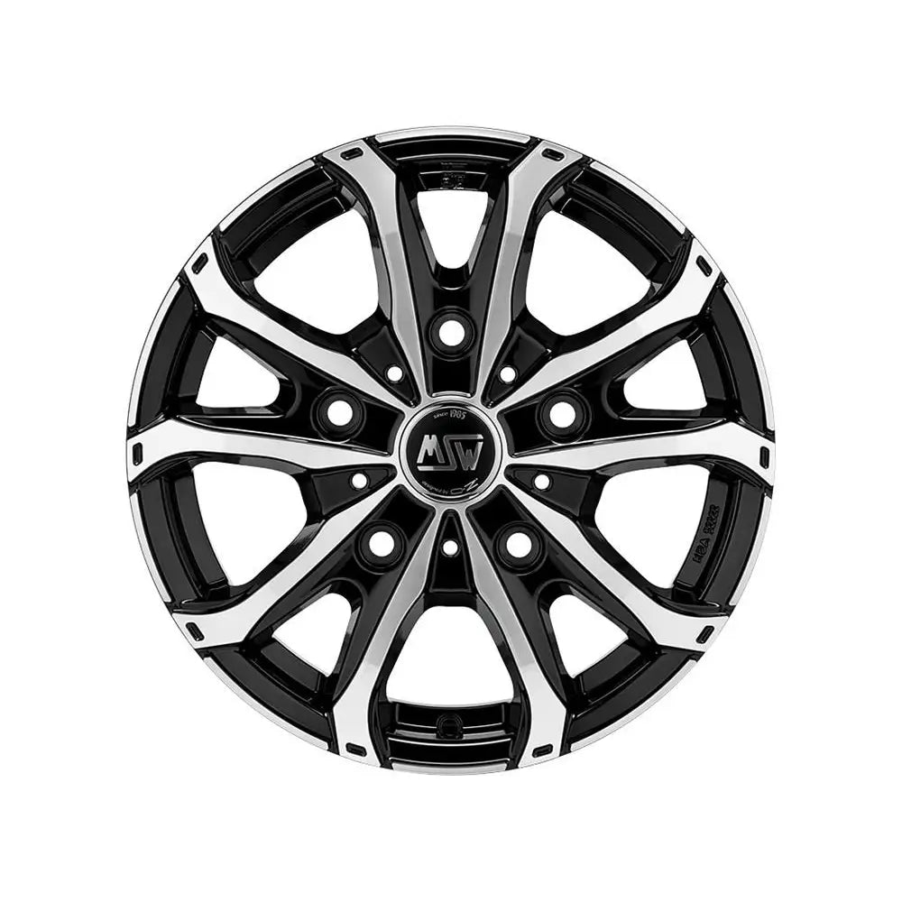 Felg Msw 48 Van 5h Gloss Black Full Polished 7x17 5x120 Et55