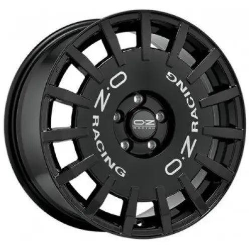 Felg Oz Rally Racing Gloss Black - Silver Lettering 8x18 5x112 Et45