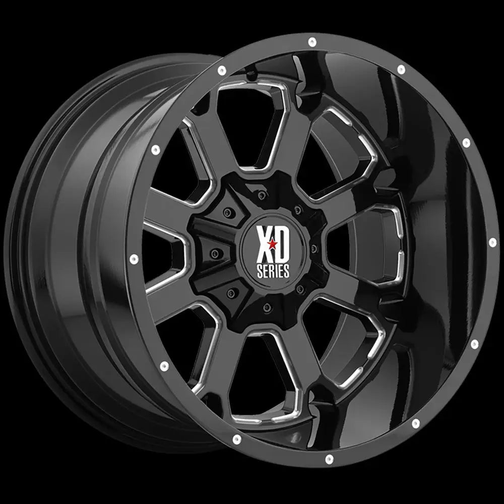 Felg Xd825 Buck 25 Gloss Black Milled Xd Series 20x10 Et-24 6x139.7 / 6x135