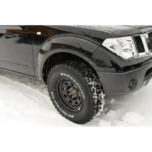 Stålfelg 4MAD 7x16 boltsirkel 6x114,3 ET0 svart – bakprofil 16-tommers 4x4 felg