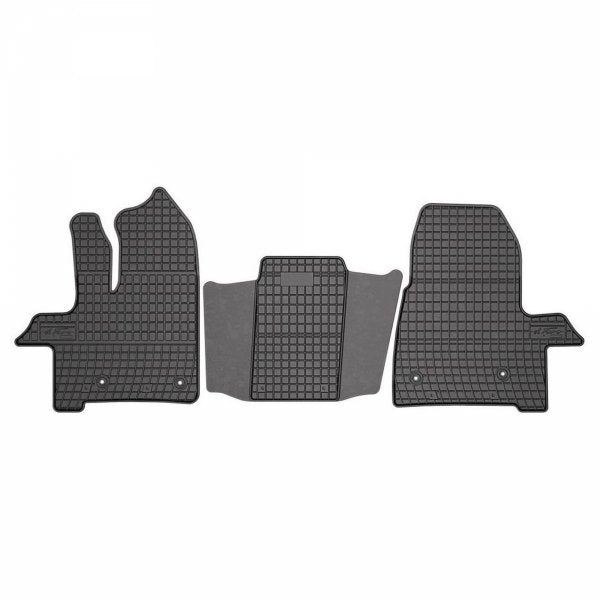 Frogum gummimatter til Ford Transit Custom I Facelift (2017-2023) – svart, vanntette, TÜV-godkjente, 3 stk