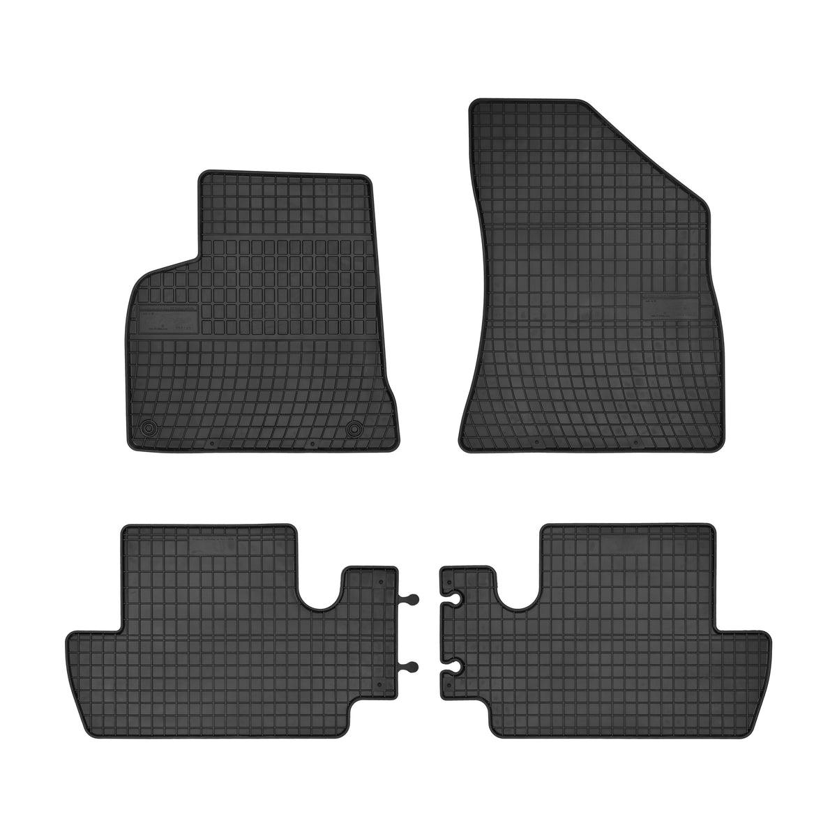 Frogum gummimatter til Peugeot 3008 I (2009-2016) – svart-anthracite, sett med 4, sidekant 1 cm