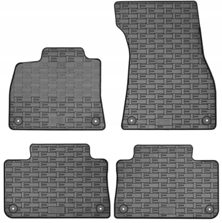 CikCar gummimatter til Audi e-tron / Q8 e-tron (2018-2023) – antiskli, luktfri, 10mm kant, svart matt