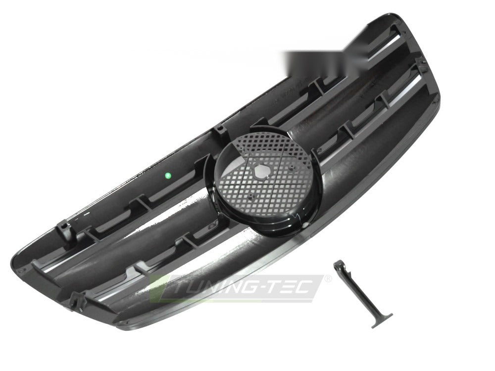 Grill Mercedes S-Klasse W220 02-05 sort med festedetaljer.