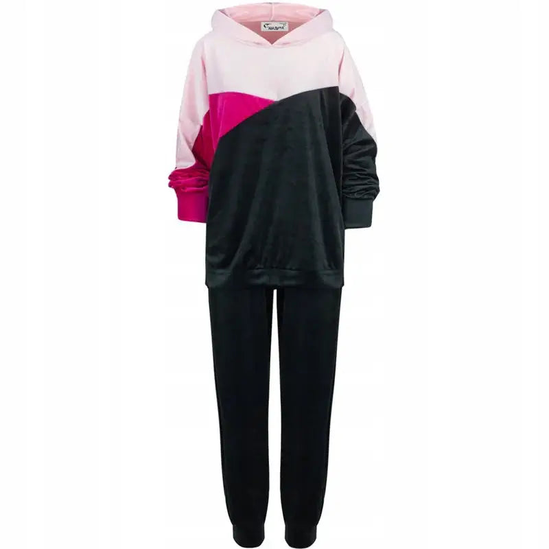 Fløyels Sportsett Lara Plus Size Mønster