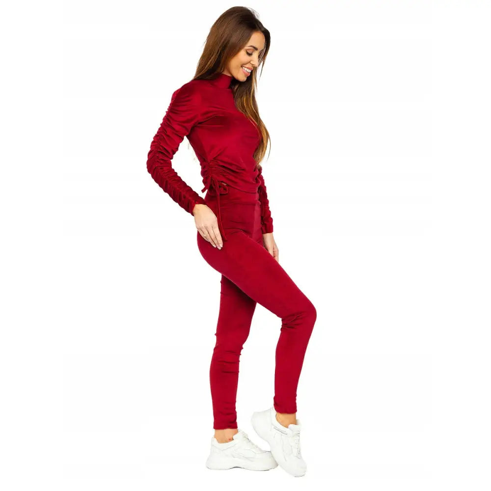 Fløyelsdress Komplett Burgunder 7511 Denley_én Størrelse