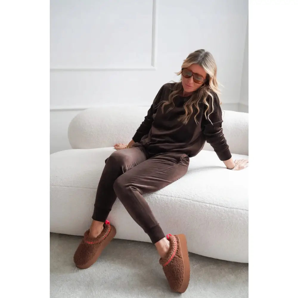 Fløyelskjole Para mi Farger Dame med Hårbånd