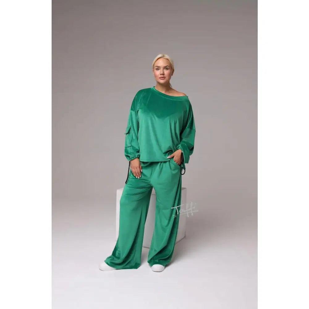 Fløyelskjole Taffi - Grønn