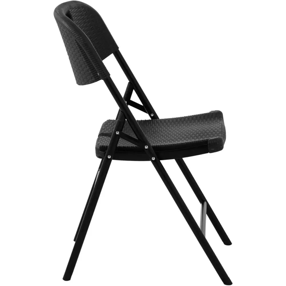 Foldbar Svart Bankettstol for Catering og Hage Opptil 180 Kg 40 x 38 Cm