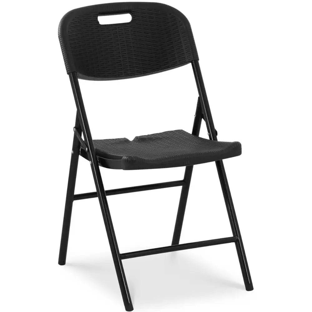 Foldbar Svart Bankettstol for Catering og Hage Opptil 180 Kg 40 x 38 Cm