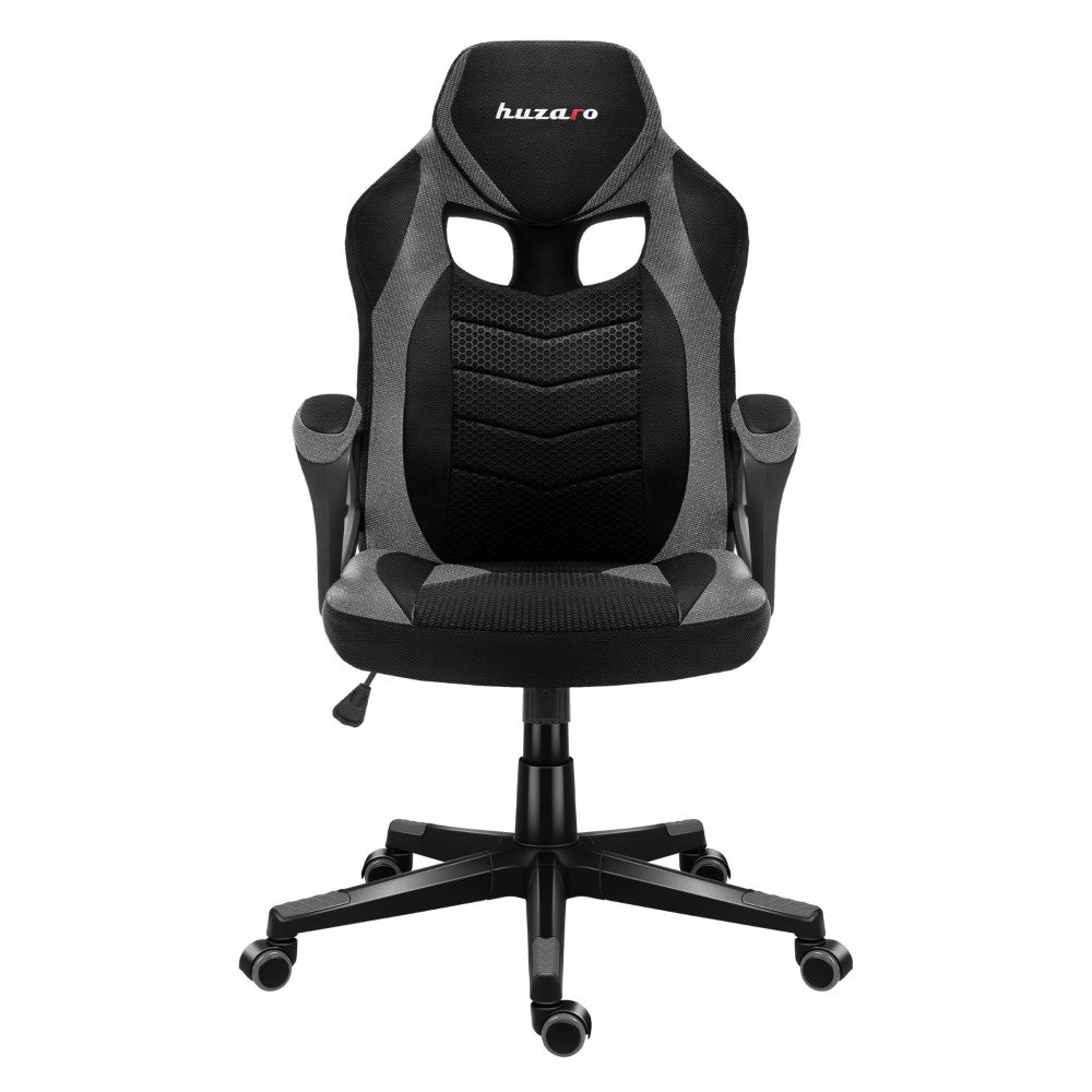 Gamingstol Huzaro Force 2.5 Grey Mesh sett fra siden