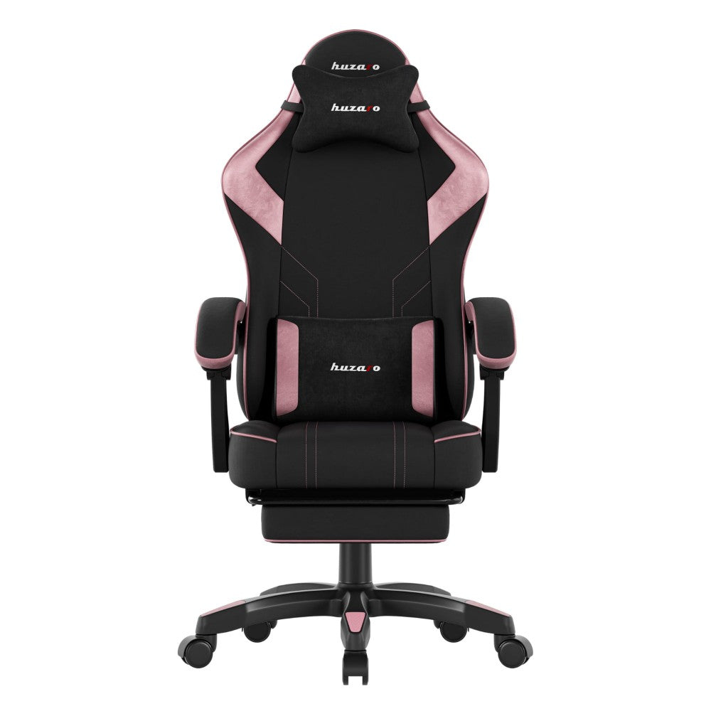 Huzaro Force 3.7 Rosa – sideprofil som viser ryggvinkel og nakkepute