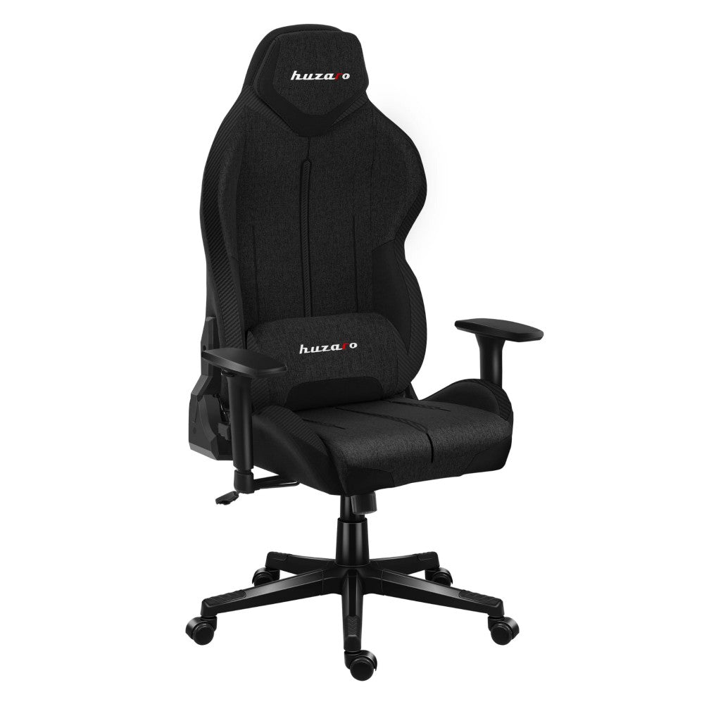Huzaro Force 7.9 svart mesh gamingstol – forfra med EdgeOpen mesh-rygg