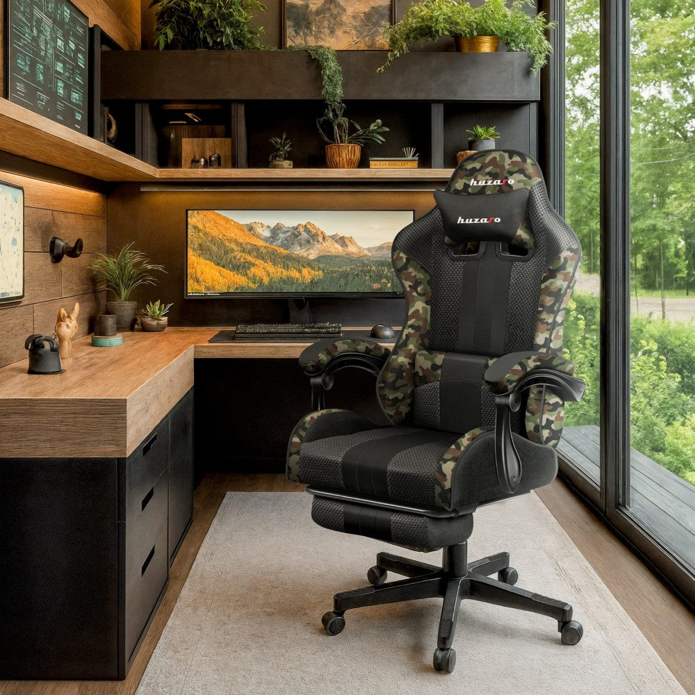 Huzaro Force 4.7 Camo Mesh ryggdetalj med pustende mesh-materiale