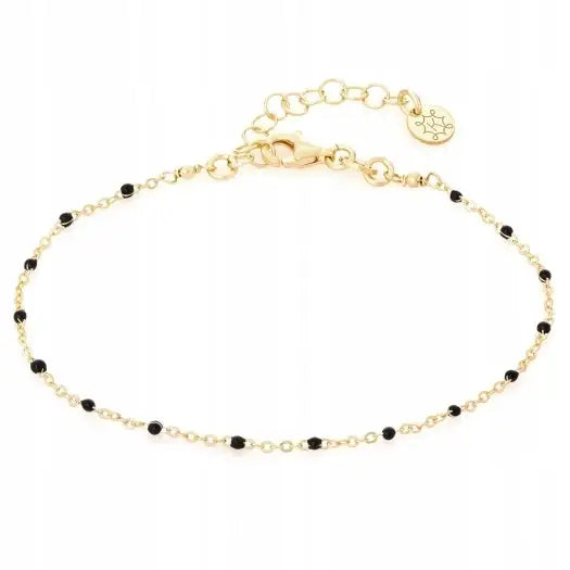 Armbånd Dame 925 Sølv med Gullbelagte Charms 16-19 Cm