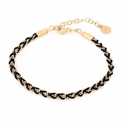 Armbånd Dame med Charms 24k Gullbelegg 925 Sølv 16 + 3cm