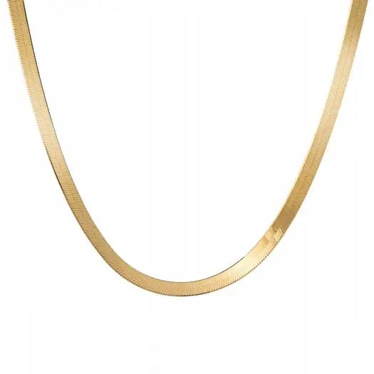 Gullsmykke: Forgylt Sølvhalskjede 925 - 24k Gull 44 Cm