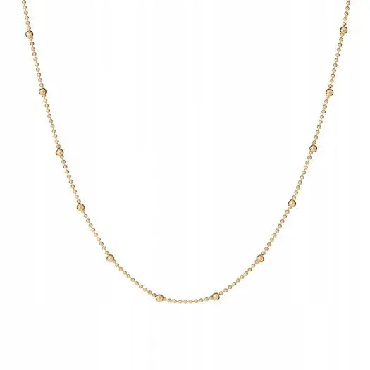 Choker Smykke i Gullbelagt 925 Sølv - Justerbar 33-38 Cm