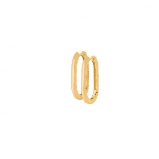 Øredobber Gull - 24k Gullbelegg - Elegant Design 15 Mm