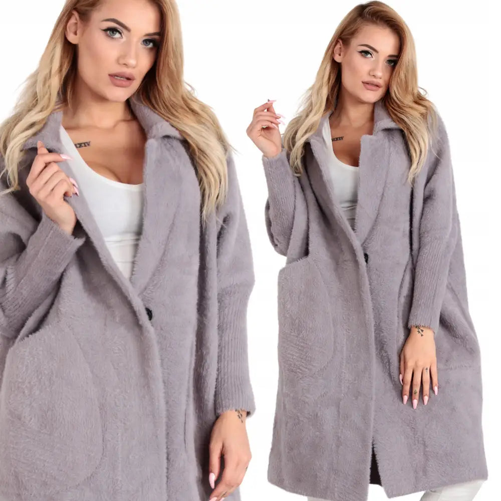 Frakk Jakke Lang Ull Alpakka Farger 1943