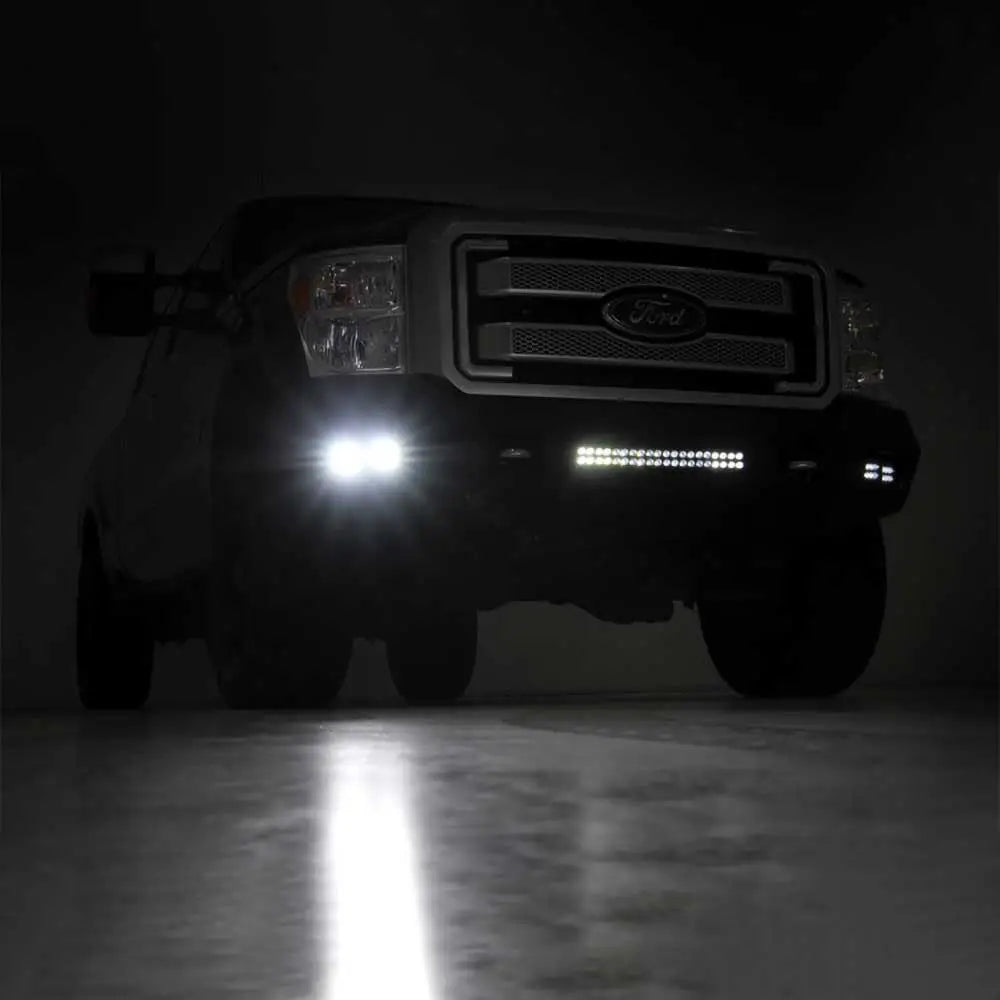 Fremre Støtfanger med Led-lys Rough Country - Ford F350 11-16