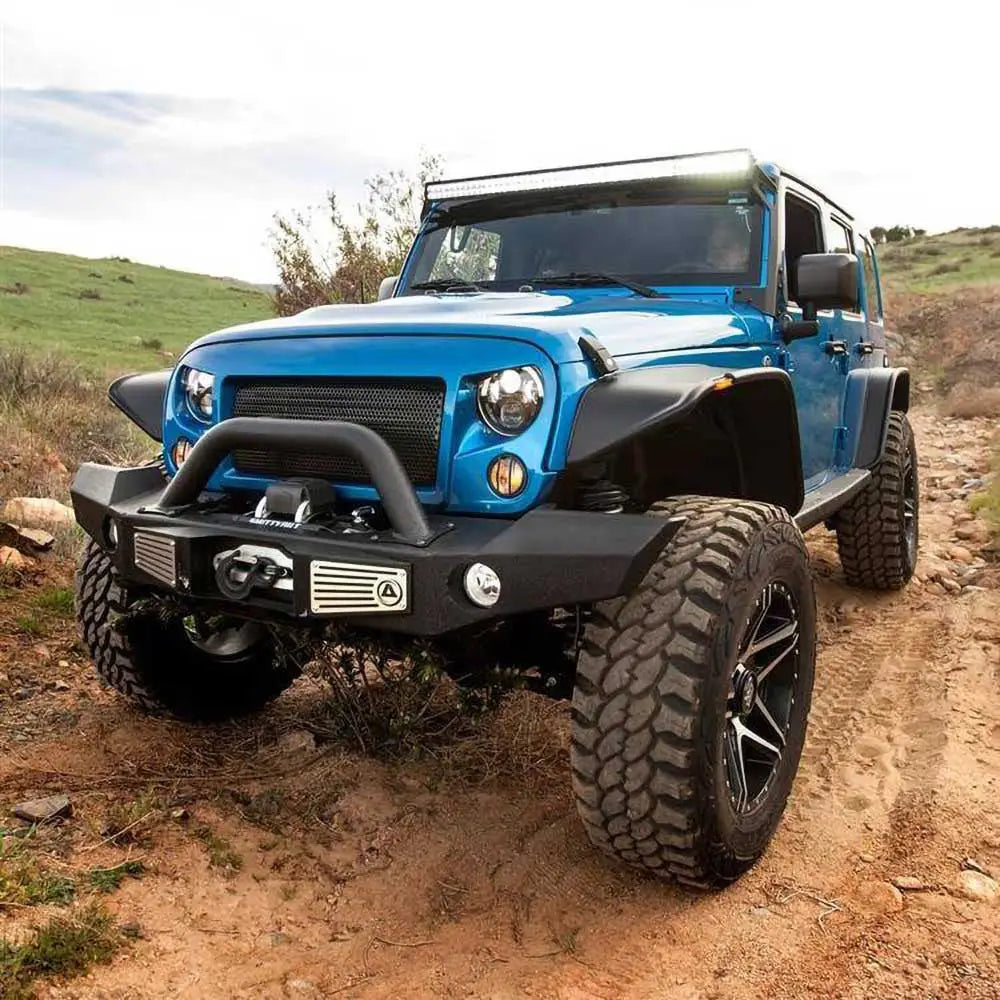 Fremside Stålstøtfanger Smittybilt Xrc Atlas - Jeep Wrangler Jk 4 d 07-18