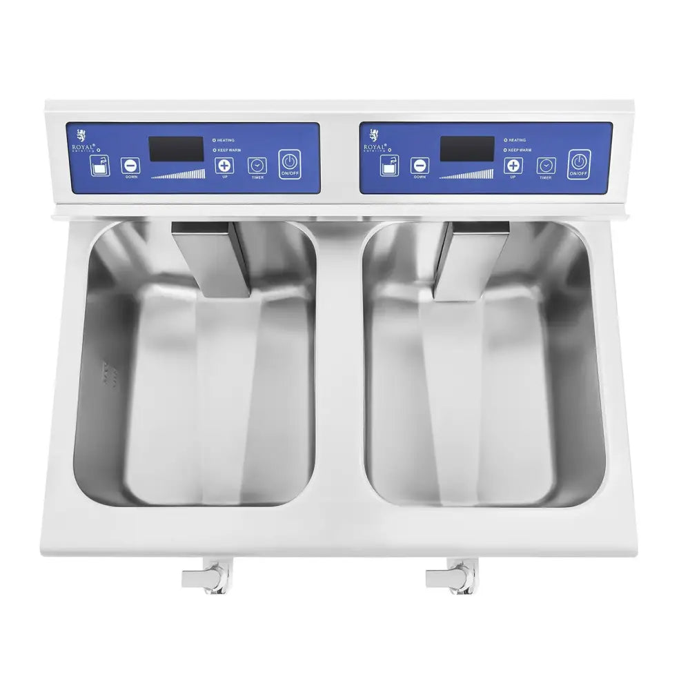 Fritering Dobbel Induksjon 7000w 230v Royal Catering 2x 10l. - Produsentkode: 1006805