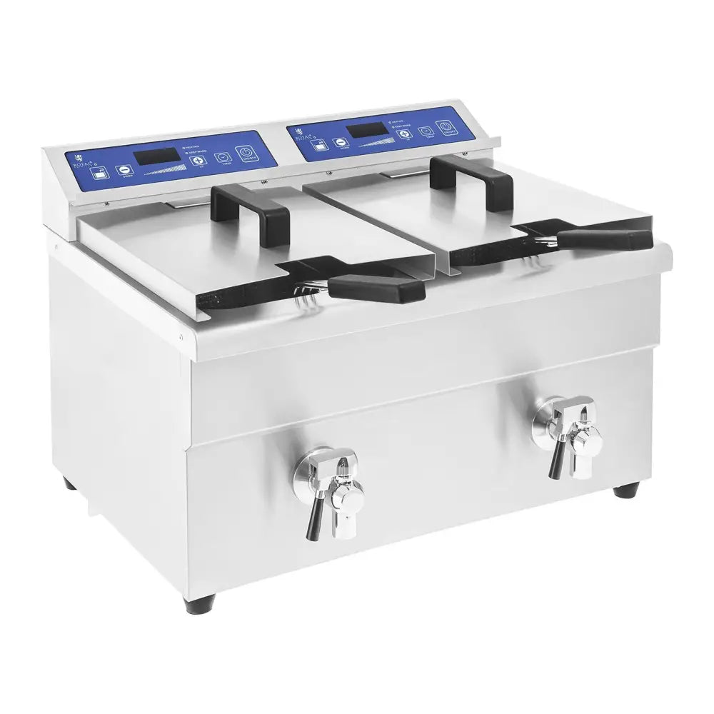 Fritering Dobbel Induksjon 7000w 230v Royal Catering 2x 10l. - Produsentkode: 1006805