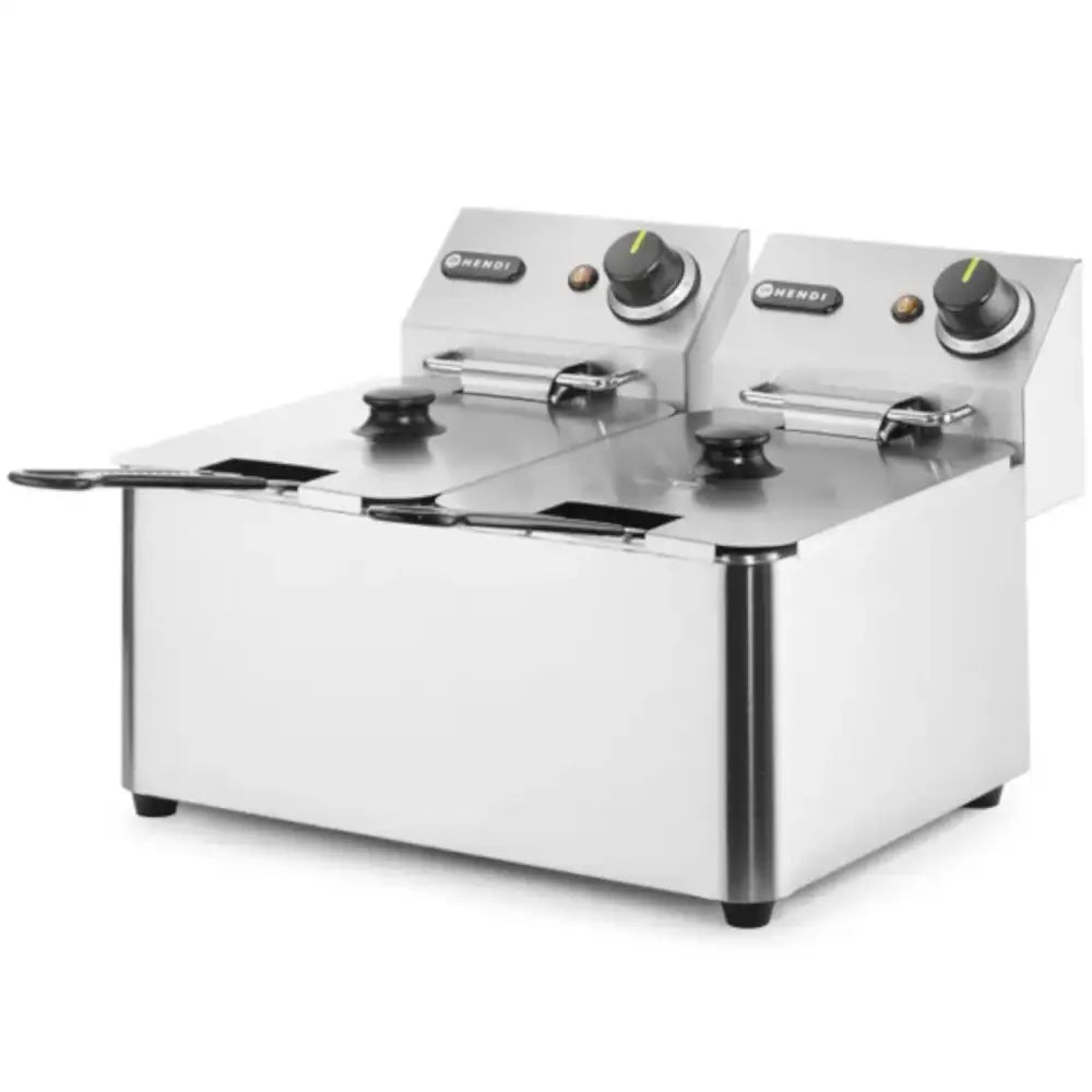 Fritøy for Profesjonell Bruk Kitchen Line 6kw 230v 2 x 4l - Hendi 205846.