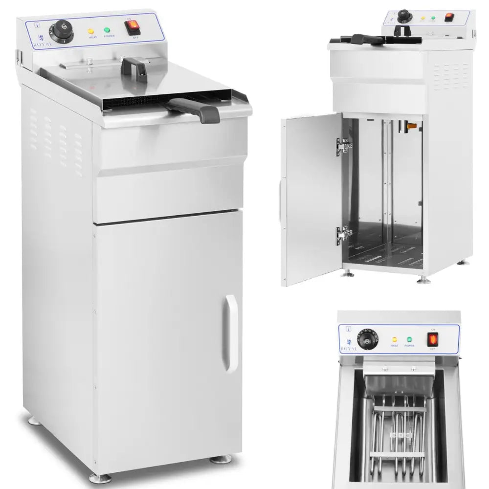 Frittstående Elektrisk Frityrkoker på Skap 400v 16l