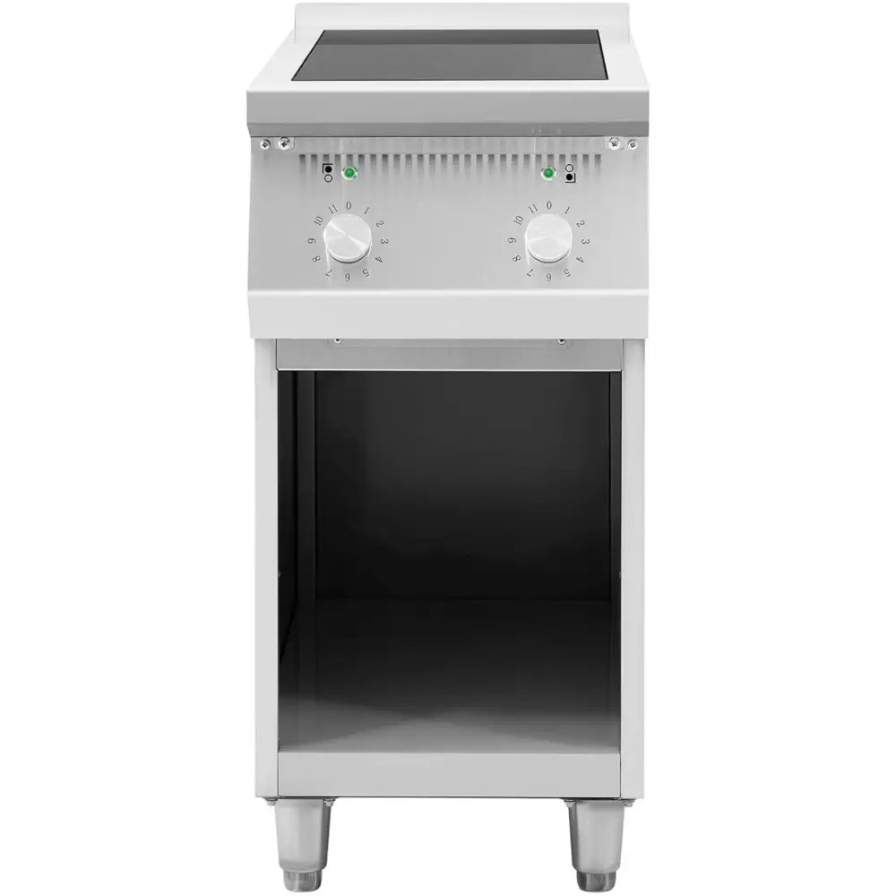 Frittstående Induksjonskomfyr med 2 Brennere - 8500 w