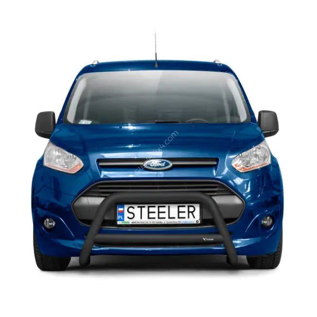 Kufanger på Ford Connect 13-17 EC godkjent, montert foran grill og skilt på blå varebil.