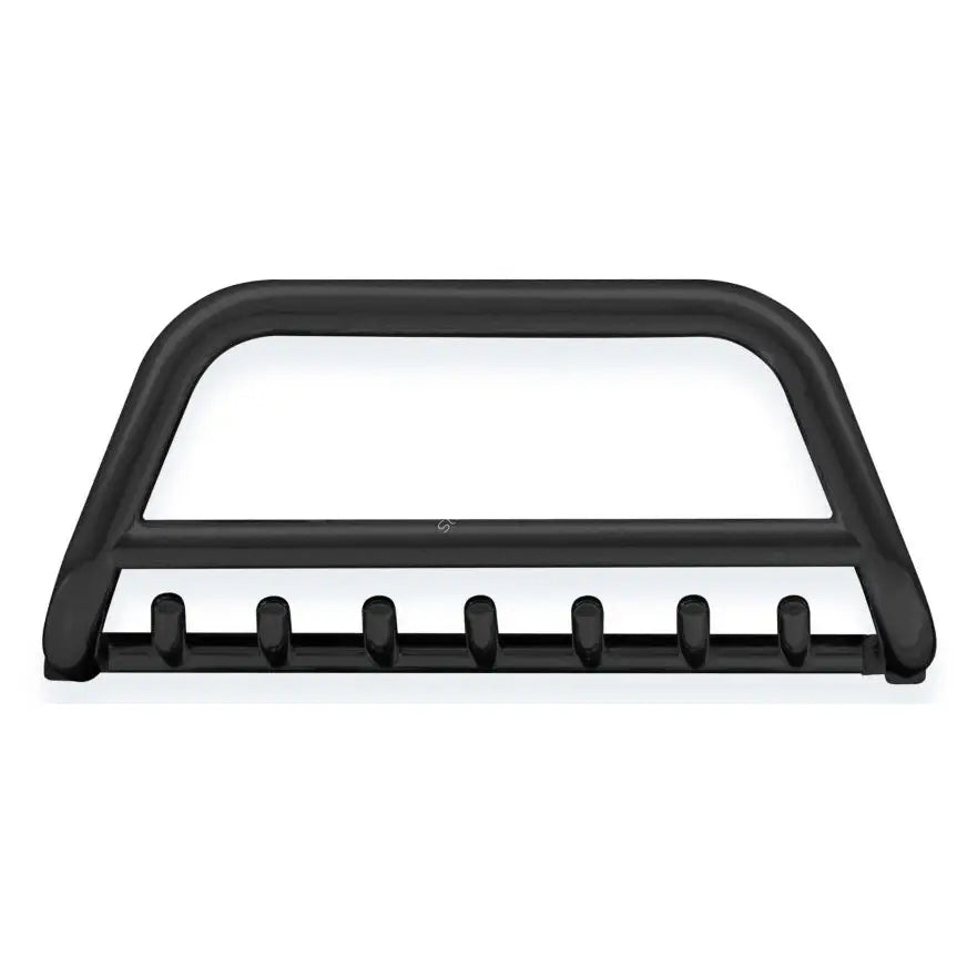 Kufanger Ford Ranger 07-12 EC godkjent med grill, sort metallramme med syv kroker sett forfra.