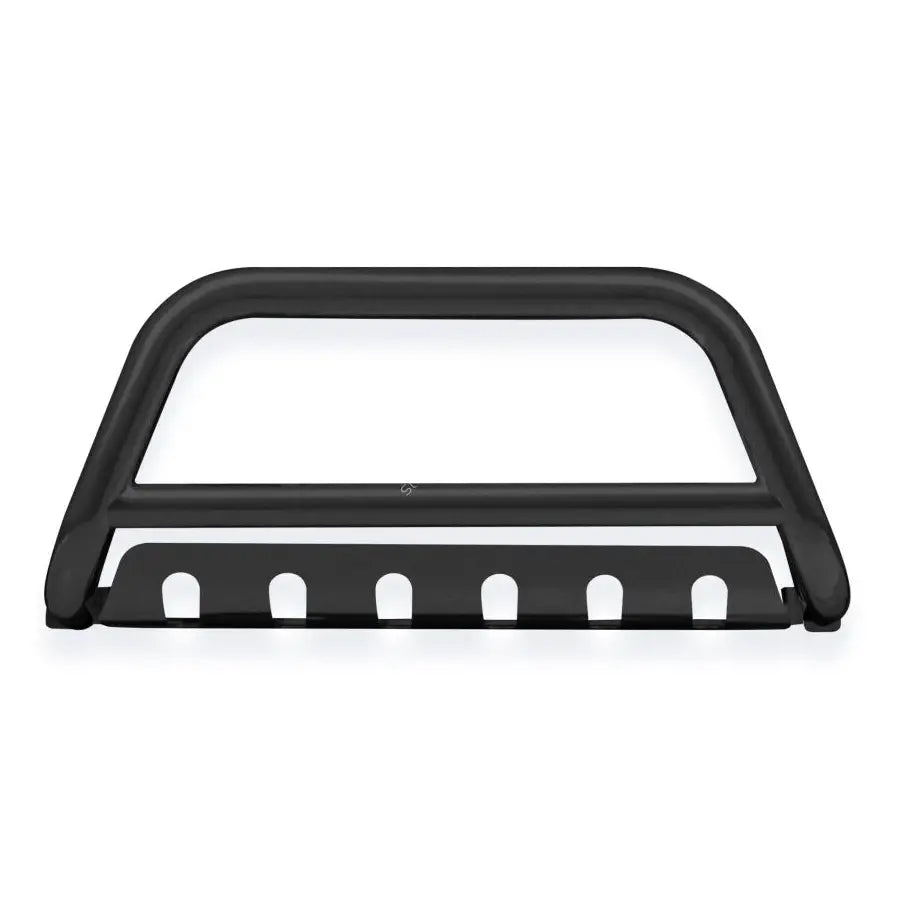 Kufanger til Ford Ranger 07-12 i sort metall med plate og fem åpninger, sett rett forfra.