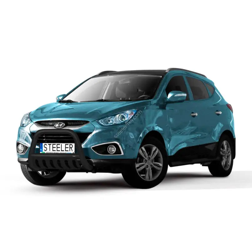 Kufanger på Hyundai Ix35 09-15 med EC godkjenning og “STEELER”-skilt, sett fra venstre front.