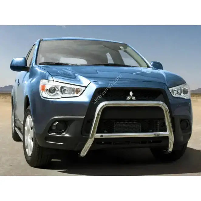 Frontbøyle på Mitsubishi ASX 10-12 EC godkjent med tverrør montert foran grillen.