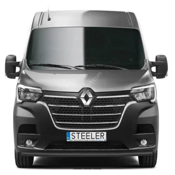 Kufanger til Renault Master 19- lav, sett forfra med stor frontgrill og synlig STEELER-skilt.