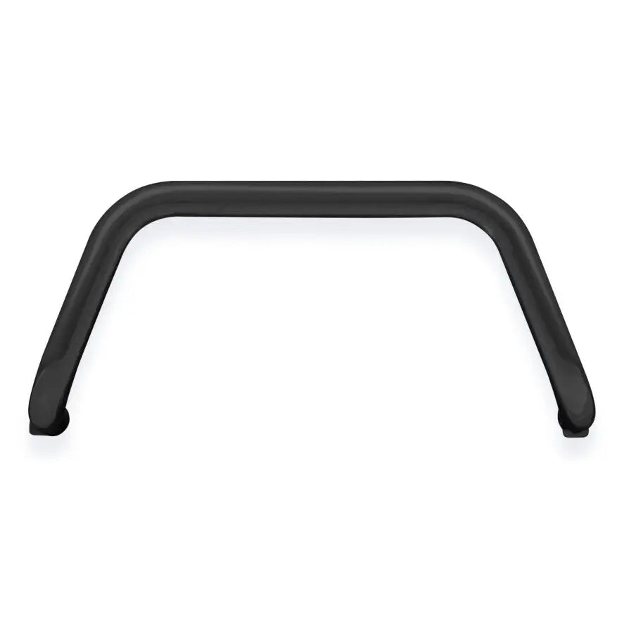 Kufanger Subaru Forester 08-13 i sort metall med avrundede hjørner, sett rett forfra.