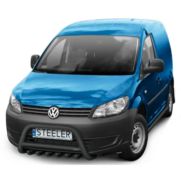 Kufanger på Volkswagen Caddy 10-20 EC godkjent montert foran, vist skrått forfra mot hvit bakgrunn.