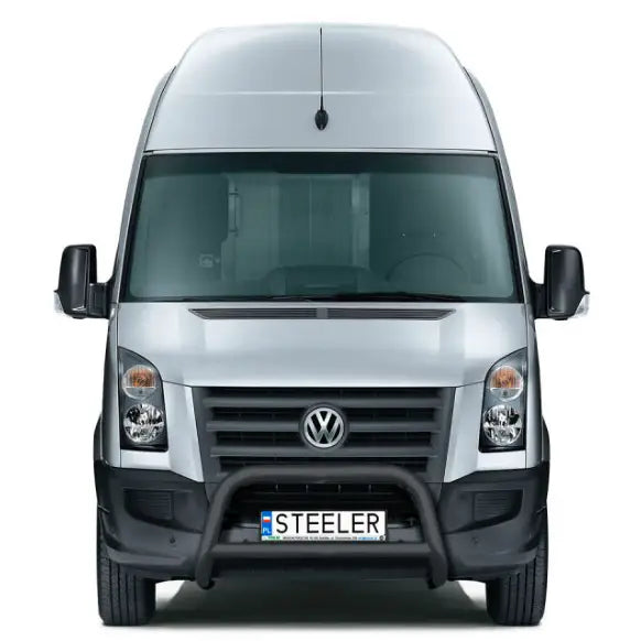 Kufanger på Volkswagen Crafter 06-17 med tverrør, sett forfra mot hvit bakgrunn.