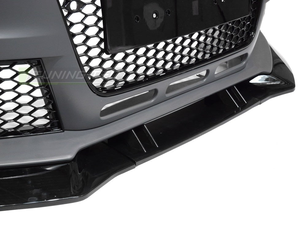 Sport frontfanger Audi A4 B8 facelift ulakkert sett fra venstre vinkel