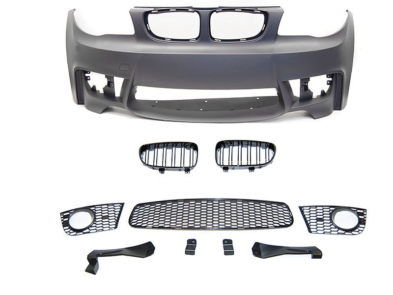 BMW E87 E81 frontfanger Sport Coupe Style komplett sett ovenfra