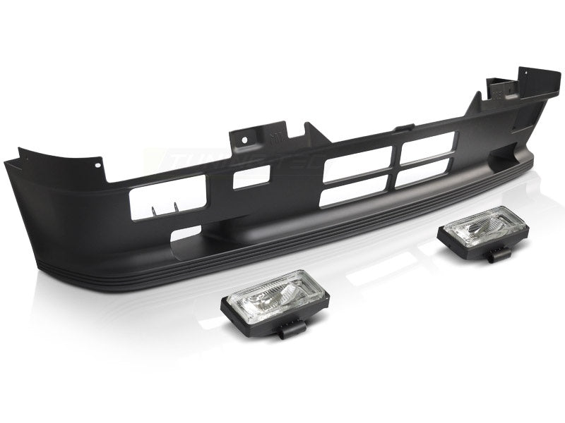Frontfanger sport style BMW E30 1982-1990 med tåkelys sett forfra