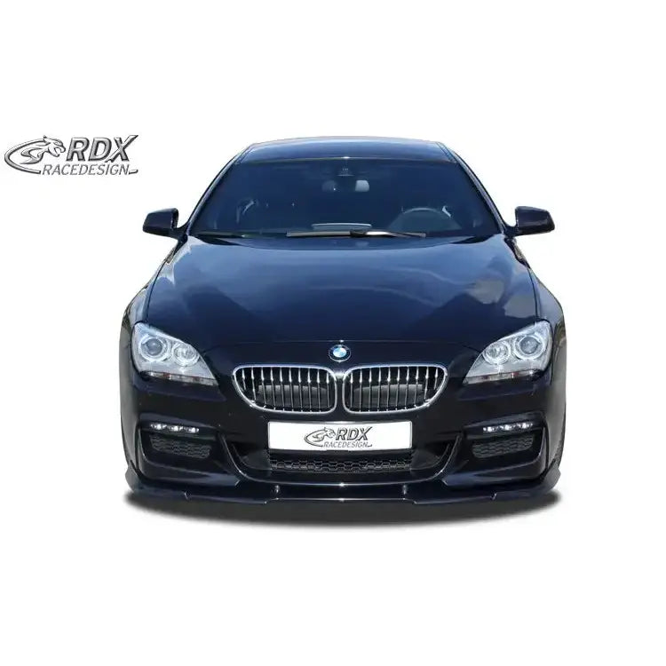 Spoiler til BMW 6er F06 Gran Coupe M-Technic, sort front med markant grill og sportslig støtfanger.