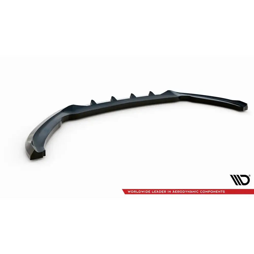 Frontspoiler til Ford Edge Sport Mk2, svart plast med aerodynamiske finner sett ovenfra mot hvit bakgrunn.