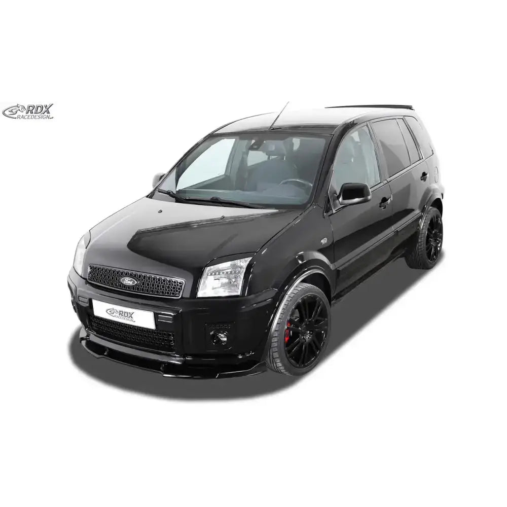 Frontleppe på Ford Fusion Calero 05-12, svart SUV med sotede vinduer og sorte felger på hvit bakgrunn.