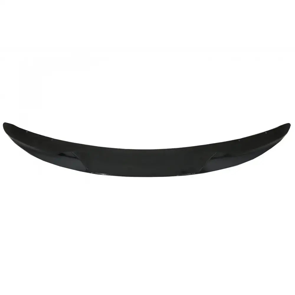Front splitter til Bmw X5 M F15 14-18, sort blank spoiler sett forfra mot hvit bakgrunn.